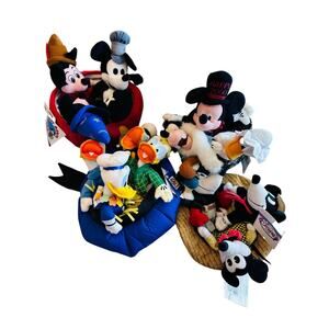 Lot Of Disney Store 70th Anniversary Cosmic Mickey Mouse Donald Duck Happy 2000